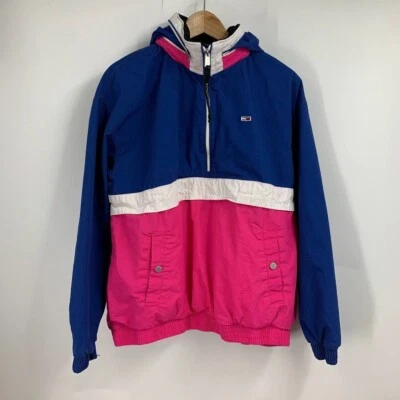 Tommy Hilfiger Mujer Anorak Colorblock Pullover Cortavientos Talla L Foto 1 de 4