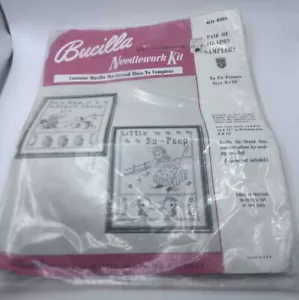 Vintage Bucilla Handarbeitsset Baa Baa schwarzes Schaf Little Bo Peep #8325 - Bild 1 von 10