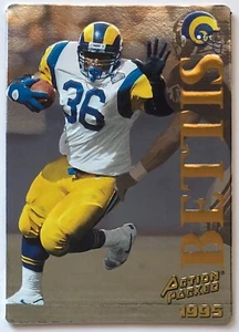 JEROME BETTIS 1995 Action Packed Quick Silver parallel #27 RAMS ~ STEELERS - Picture 1 of 2