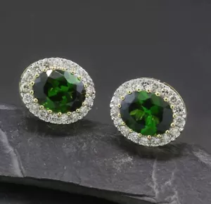 4,45 carat Turmalin-Brillant-Ohrringe 750-Gelbgold Wert 5.500 Euro Neu - Bild 1 von 3