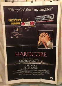 1979 Columbia Bilder Hardcore Filmplakat George C. Scott 41 Fuß x 27 Zoll 1 Blatt - Bild 1 von 14