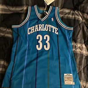 Charlotte Hornets Alonzo Mourning Mitchell & Ness 92-93 Size 52 (2XL) Jersey - Picture 1 of 4