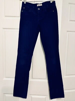 Pantalones rectos de pana Madewell Rail índigo azul real pierna ajustada 24 x 34 Foto 1 de 4