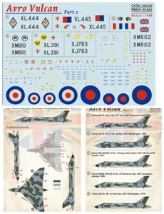Print Scale 144-024 - 1/144 scale - Avro Vulcan Part 2 Decal for aircraft - Picture 1 of 12