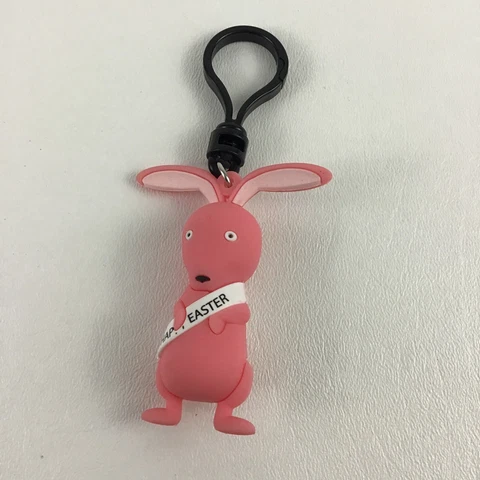 Disney Nightmare Before Christmas Easter Bunny Keychain Zipper Pull Clip Figure Cover