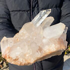8.15LB Natural white Crystal Himalayan quartz cluster /mineralsls