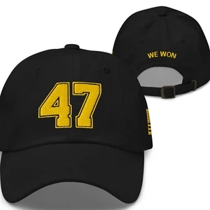 Trump 47 We Won Gold MAGA Baseball Cap Dad Hat for Men Women - Picture 1 of 11