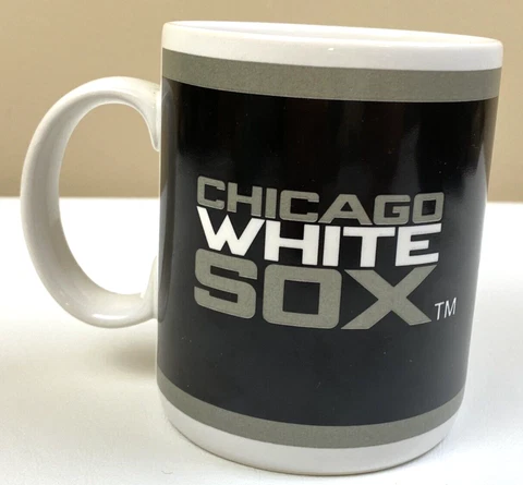 Chicago White Sox Genuine Merchandise Coffee Mug Cup Black, White, & Gray Cover