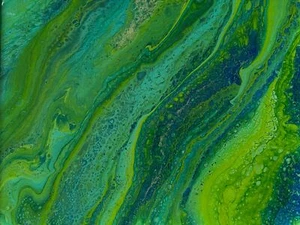 Original Art “A River Runs Through It” Acrylic & Resin by Tristina Dietz Elmes - Picture 1 of 6