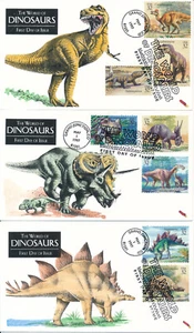 FDC EVENT COVER AKTUELL - DINOSAURIER PRÄHISTORISCH LOT VON DREI (3) COVER #13 - Bild 1 von 1