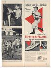 1952 Firestone Foamex Ad: Bob Feller, Cleveland Indians, Guardians Pic, Endorse