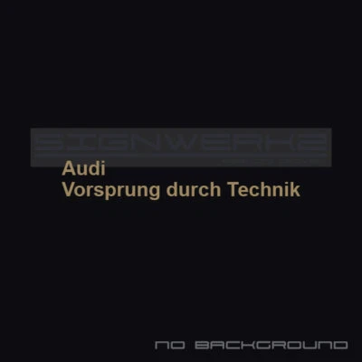 Audi Vorsprung Durch Technik Decals Sticker A4 S4 S3 S5 TTRS RS3 R8 2 lines Pair - Изображение 1 из 4