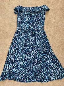 Lilly Pulitzer My Fire trägerloses Rüschen Stretch Kleid Gr. S - Bild 1 von 6