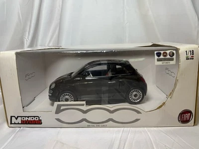 Mondo Motors 1:18 Scale Fiat 500 Diecast Model Car MIB Rare - Image 1 of 4