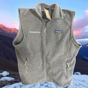 Patagonia Synchilla Gilet Uomo Grigio Full Zip Outdoor xl - Foto 1 di 2