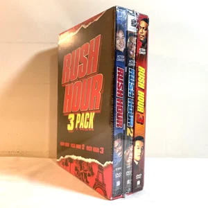 RUSH HOUR TRILOGY (DVD) Jackie Chan, Christ Tucker - Action Crime Comedy NEW - Picture 1 of 7