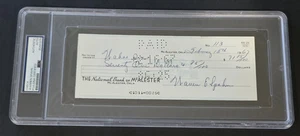 1967 WARREN SPAHN Signed Personal Check-HALL OF FAME-MILWAUKEE BRAVES-PSA - Picture 1 of 8