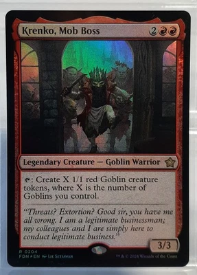 Krenko, Mob Boss - Rare/Foil/Kreatur - Magic: The Gathering Foundation - EN/NM - Bild 1 von 2