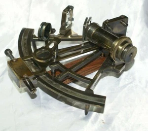 Sechstante Messing Henry Barrow & Co. London Marine Militär Boot Boot - Bild 1 von 3