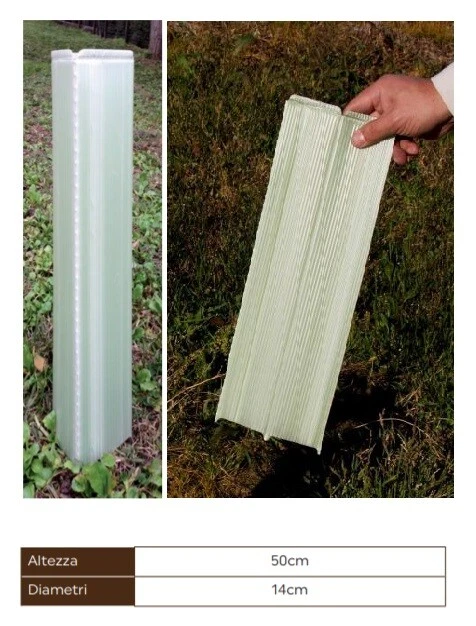 Shelter Flat p protezione barbatelle di uva protezione piante economico cm 50 - Immagine 1 di 1