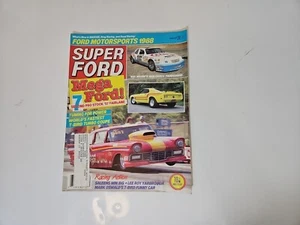 SUPER FORD Magazine February 1988 Pro Stock '57 Fairlane T-Bird Turbo Coupe Car - Bild 1 von 3