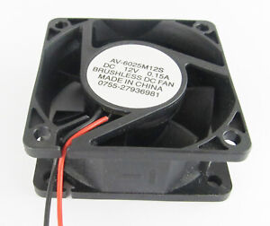 1pc Brushless DC Cooling Fan 12V 60x60x25mm 6025 60mm 2pin connectors