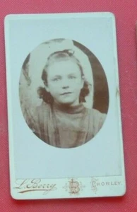 Small CDV Young Girl L Berry Chapel St Chorley - Picture 1 of 2