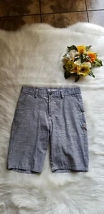 CRAFT FLOW Boys Size 14 Blue Striped  Shorts - Picture 1 of 3