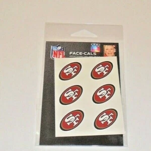 SAN FRANCISCO 49ERS 6 TATUAJES FACIALES TEMPORALES FACIALES ENVÍO RÁPIDO GRATUITO  - Imagen 1 de 2