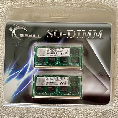 G.Skill PC3-10600 2x 4 GB SO-DIMM 1333 MHz DDR3 Pc Computer Memory RAM Stick - Image 1 of 4