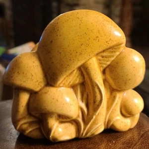 Vintage 1970s Retro Ceramic Hand Painted Mushroom Napkin Letter Mail Holder - Picture 1 of 4