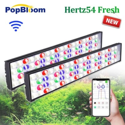 PopBloom Hertz54 WiFi LED Aquarium Light 48 Freshwater Aquarium LED Plant Light - Image 1 of 4