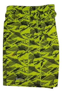 Nike Dri-Fit Men's Mesh Printed Lacrosse Shorts Medium Volt/Black Fast or Last - Picture 1 of 2