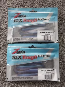 Zman ElaZtech 4" DieZel Minnow Moodring Angelköder Neu - Bild 1 von 22