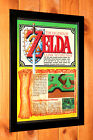 1992 Nintendo The Legend of Zelda A Link to the Past Old Promo Poster Ad Framed