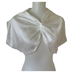 NEU Zara Satin Top Ärmellos Damen Größe XS Weiß - Bild 1 von 9