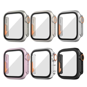 Custodia ultra protettiva con pellicola per Apple Watch serie 9/8/SE/7/6/5/4/3 - Foto 1 di 21