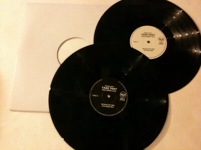 TAKE THAT & LULU 'Relight My Fire' 1993 UK Promo 2 Disc 12" Single - 5 Mixes - Image 1 of 3