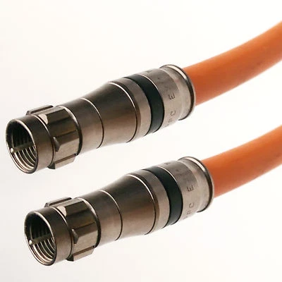 PHAT SATELLITE INTL 3GHz Direct Burial Underground RG11 Coaxial DIRECTV INTERNET Coax Cable - ORANGE