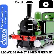 L&SWR B4 0-4-0T LINED GREEN 91 Tank Engine Locomotive O 1:43 Dapol 7S-018-006