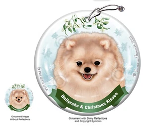Adorno de frotis para el vientre y besos - Pomerania crema - Imagen 1 de 1