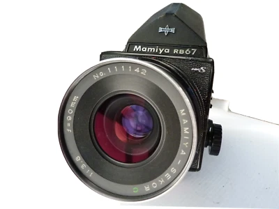 Mamiya RB67 Pro S камеры Sekor C 90 мм f3.8 объектив 120 пленка назад, призма.READ - Изображение 1 из 4