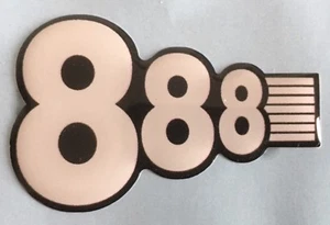 VAUXHALL TRIPLE 888 LENKRAD ARMATURENBRETT ABZEICHEN GEWÖLBT AUFKLEBER ASTRA VXR X1 - Bild 1 von 3