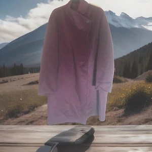 Banana Republic NWT XL 50-52/103-109cm Wool Blend Button Collar Plum Purple Warm - Picture 1 of 8