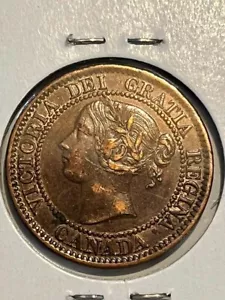 1859 Canada Large Cent 1 Cent Coin High Grade - Picture 1 of 4
