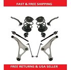 10 Piece Steering Suspension Kit Complete Struts Control Arms Tie Rods End Links