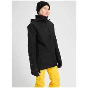 Burton Black Pillowline GORE-TEX 2L Women's XSmall Snowboard Ski Jacket Hooded - Picture 1 of 15