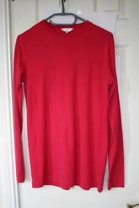 Women's Cotton Traders Crew Neck Red Top size M - Picture 1 of 3