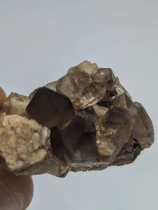 Smoky Quartz with Topaz, Papachacra pegmatites, Catamarca Province, Argentina - Picture 1 of 8