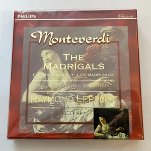Monteverdi - The Madrigals Books III, IV, VII, VIII & IX (8 CD Set) NEW Leppard - Picture 1 of 2